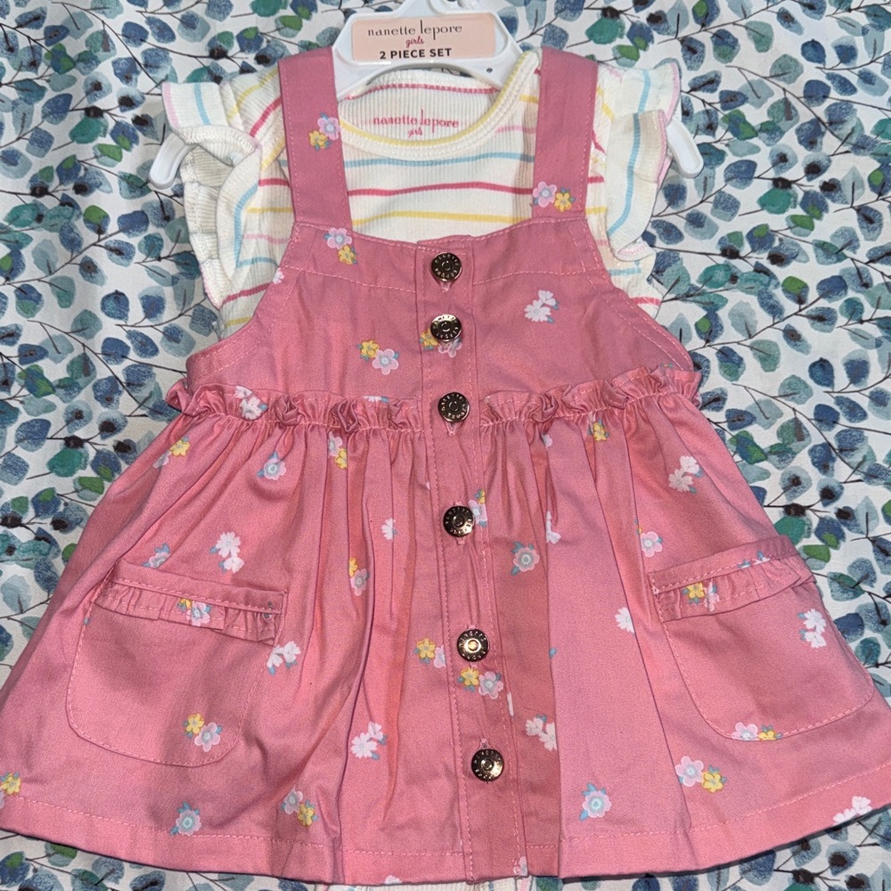 Nanette Lepore Pink Floral Jumper Set
